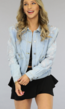 BF2023 Blauw Jeans Jasje met Borduursels