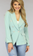 BF2023 Mintgroene Button Blazer