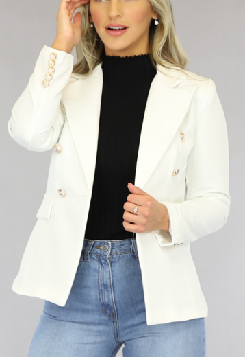 OP=OP! Witte Button Blazer