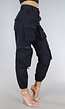 NEW0305 Zwarte Cargo Broek met Zakken