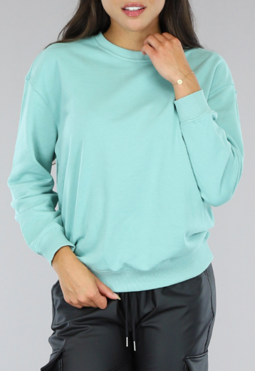 SALE80 Basic Turquoise Sweater