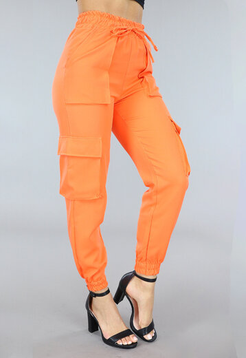 Oranje Elastische Broek