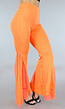 Oranje Flair Legging met Mesh