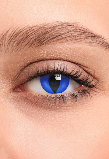 Blauwe Cat-Eye Crazy Lenzen