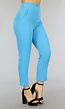 BF2023 Nette Turquoise Pantalon met Sierzakken