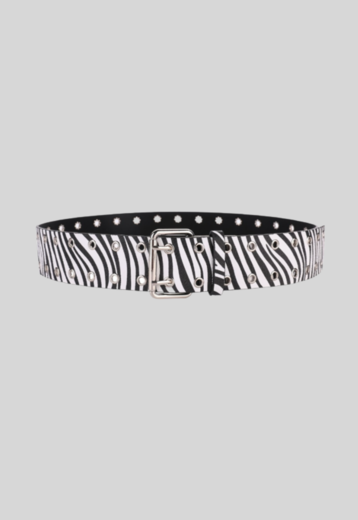 Lederlook Zebraprint Riem