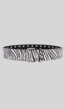 Lederlook Zebraprint Riem met Dubbele Ringen