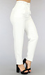 BF2023 Witte High Waist Pantalon met Riem