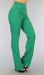 Basic Groene Flared Pantalon