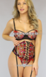 3-Delig Valentine Lingerie Setje