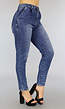 BF2023 High Waist Slim Fit Jeans met Wassing