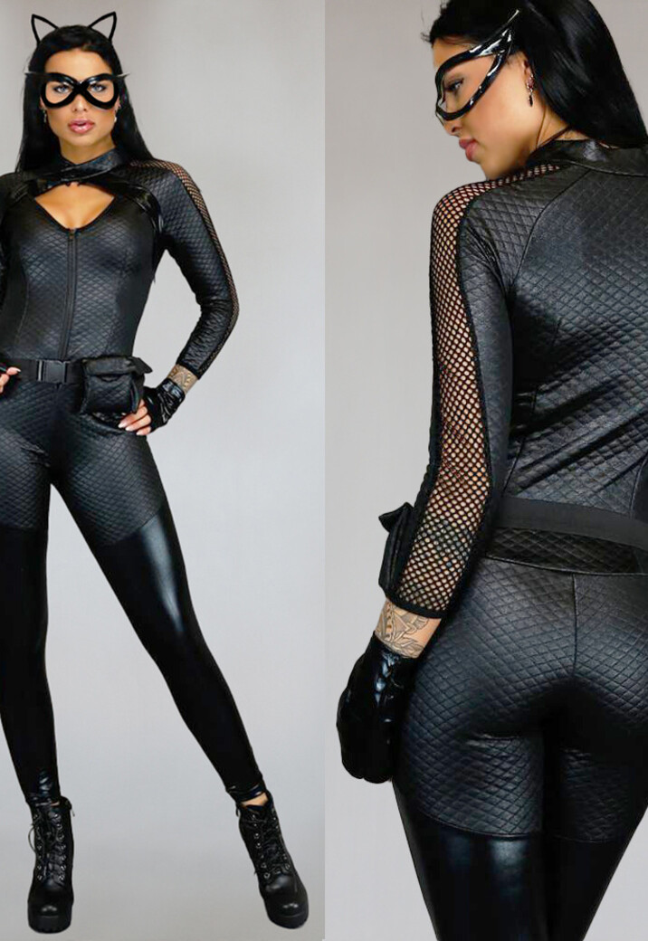 Black Cat Kostuum met Accessoires