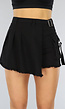 Zwarte Cargo Overslag Skort