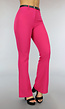 BF2023 Fuchsia Pantalon met Wijde Pijpen en Riem