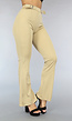 Camel Flair Broek met Gesp Details