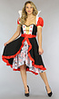 KOSTUUM Strapless Queen of Hearts Kostuum