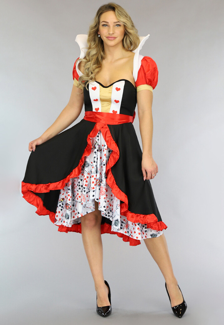 Strapless Queen of Hearts Kostuum