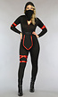 Ninja Catsuit Kostuum met Capuchon