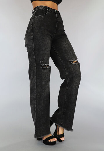 OP=OP.11.NL Donkergrijze Washed Jeans