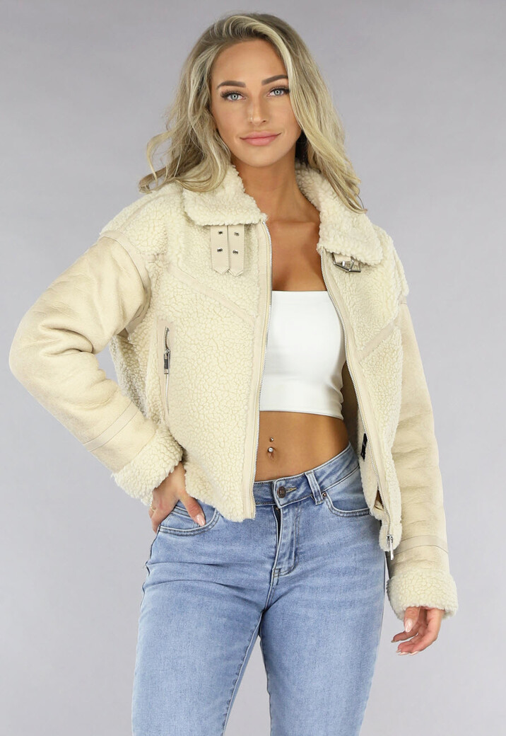 Beige Teddy Lammy Coat