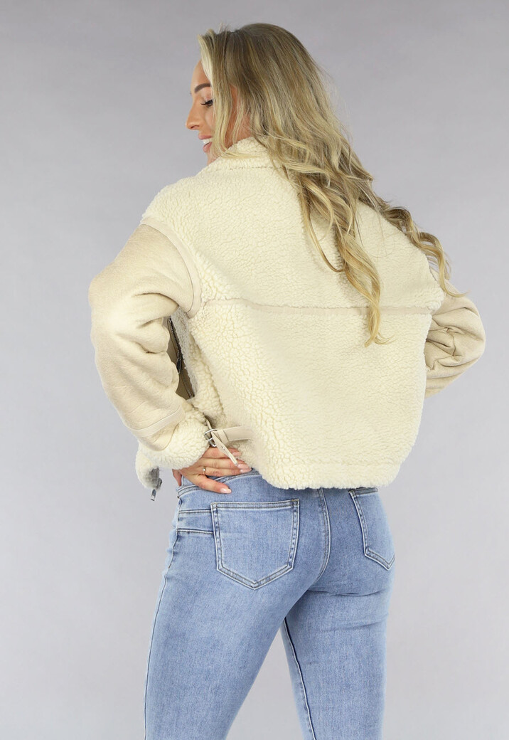 Beige Teddy Lammy Coat