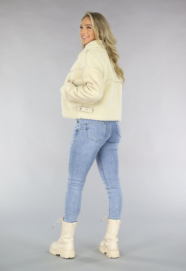 Beige Teddy Lammy Coat