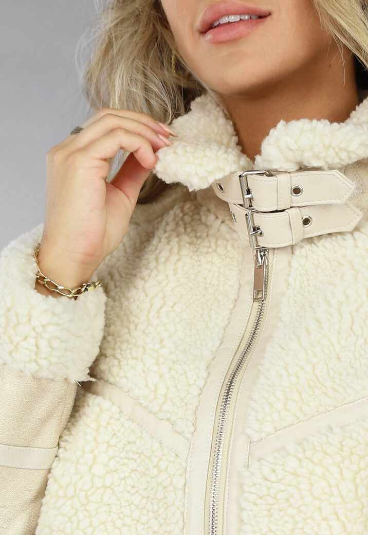 Beige Teddy Lammy Coat