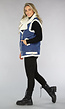 Blauw Denim Gilet met Teddy Voering