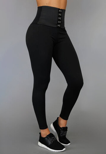 Zwarte Corrigerende High Waist Legging