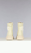 Beige Teddy Boots met Veters