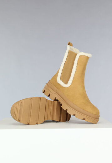 OP=OP! Camel Suèdelook Chelsea Boots