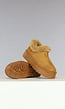 Camel Wollen Boots met Hoge Zool