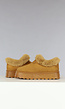 Camel Wollen Boots met Hoge Zool