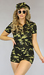 Camouflage Leger Playsuit Kostuum