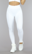 Witte Grove Rib Sport Legging met Scrunch