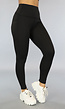 Basic Zwarte Sportlegging met Zakken