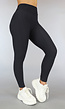 Zwarte Legging met Schakel Patroon