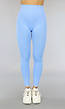Blauwe High Waist Stretch Sport Legging