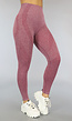 Bordeaux Rode High Waist Stretch Sport Legging