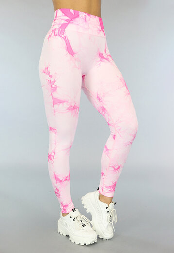 BF2023 Roze Marmerlook Sportlegging