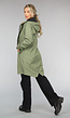 Waterdichte Groene Softshell Regenjas Lang