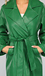 Groene Trenchcoat van Imitatieleer