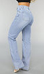 Tall Lichtblauwe High Waist Stretch Jeans met Rechte Pijpen