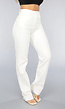 Witte Tall Jeans met Rechte Pijpen