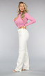 Witte Tall Jeans met Rechte Pijpen