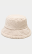 Beige Teddy Bucket Hat