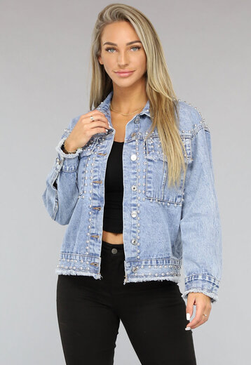 OP=OP.12.NL Jeans Jasje met Studs