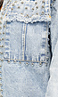 Jeans Jasje met Studs met Knoopsluiting