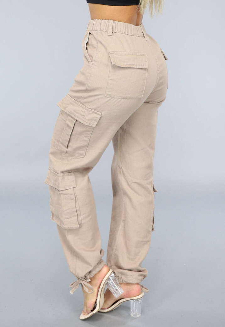 Khaki Carpenter Broek met Zakken