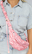 Glimmende Gewatteerde Fanny Pack Roze